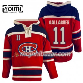 Dresovi Montreal Canadiens Brendan Gallagher 11 Crvena Hoodie Sawyer - Dječji